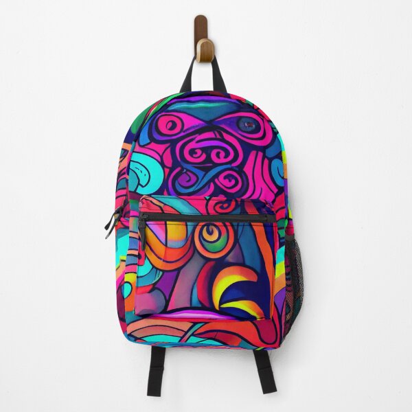Item preview, Bright Vibrant Colorful Abstract Pop Art Pattern Digital Painting designed and sold by CodeAndColors.
