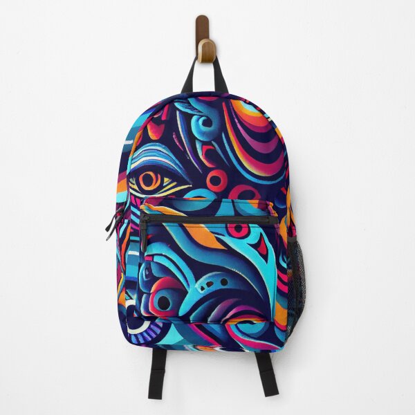 Artikelvorschau, Blue Bright Pop Art Eyes Pattern Digital Painting entworfen und verkauft von CodeAndColors.