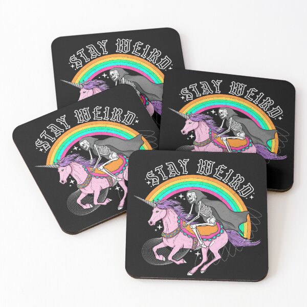 Aperçu de l'œuvre Restez bizarre licorne squelette créée et vendue par shanconart.