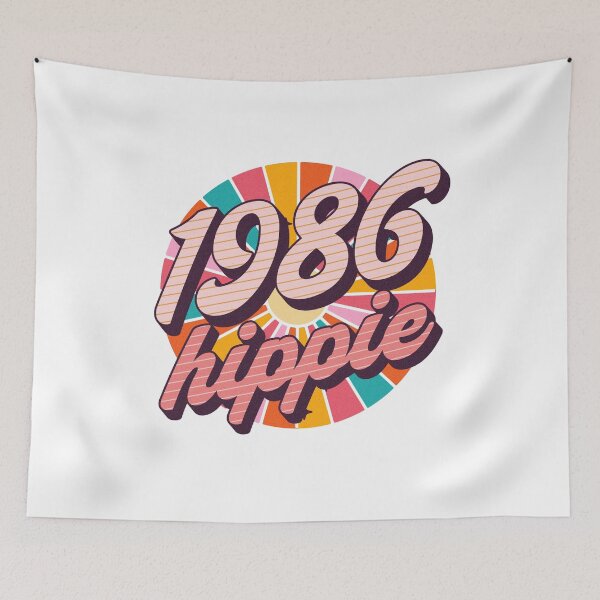 Item preview, 1986 Hippie - Trippy Since 1986 - Christmas Gifts For Millennial Hippies - Buy This designed and sold by AlanPhotoArt.