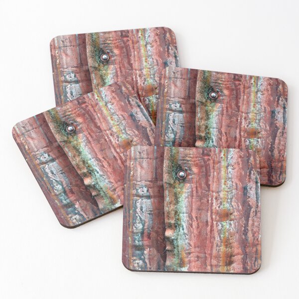 Item preview, red tin streaks designed and sold by Esther Frieda.