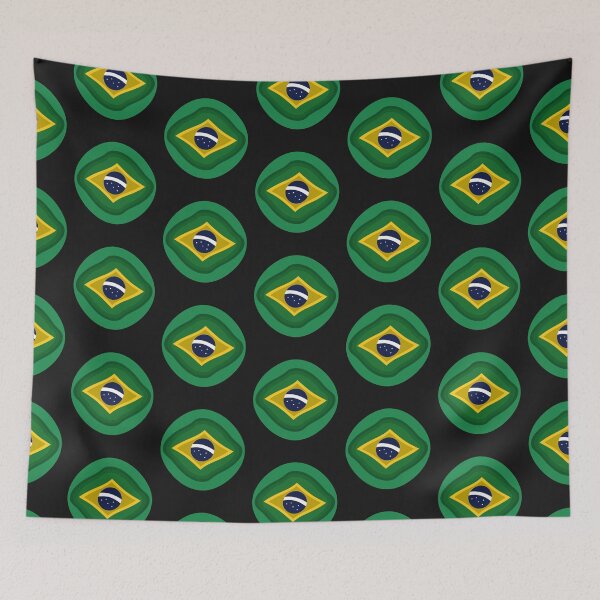 Item preview, Brazil Abstract Flag Design designed and sold by Blazing-Art.