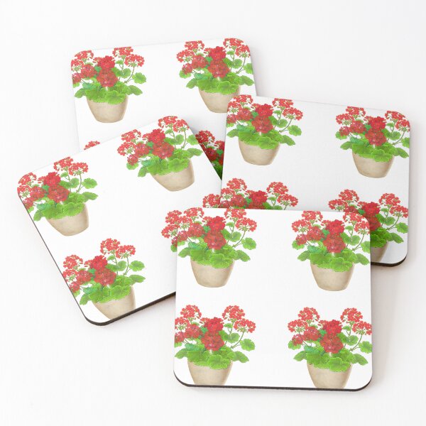 Item preview,  Red Geranium Sticker Pack designed and sold by CatsPa.