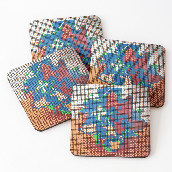 Aperçu de l'œuvre Abstrait mosaïque Rubik's cubes créée et vendue par Speedsam Cube.