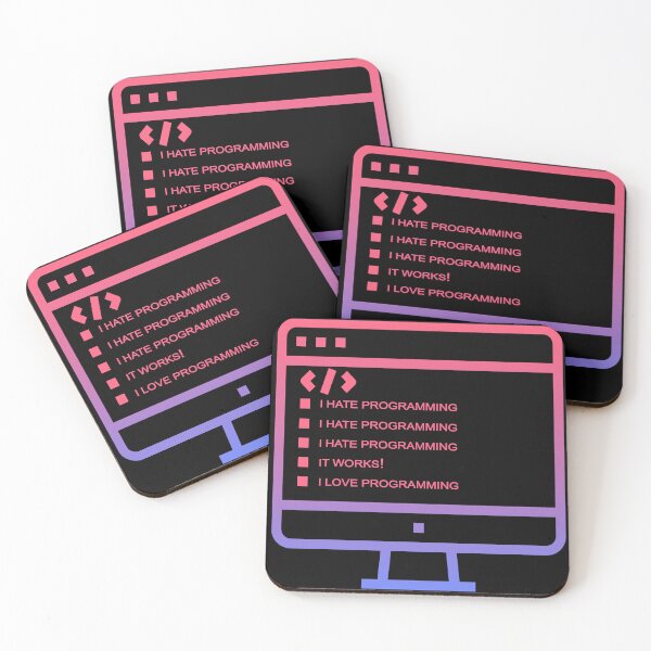 Item preview, I Hate Programming, I Love Programming- Programmer Love Hate designed and sold by zoulouu.