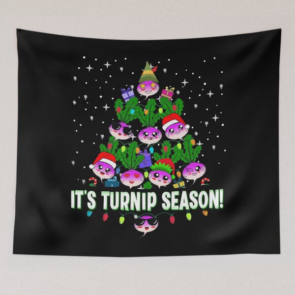 Item preview, Funny Kawaii It’s Turnip Season Gardening Vegetable Pun Lover Christmas Tree designed and sold by FlorenciaBliss.