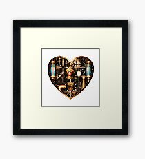 Steampunk Heart Framed Print
