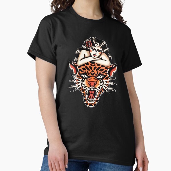 Item preview, Traditional Beautiful Lady with Tiger Tattoo designed and sold by Cesar Caligula.