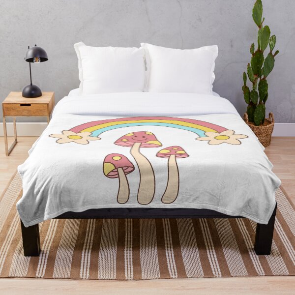 Item preview, Rainbow Mushroom - Groovy, Retro and Vintage Design designed and sold by luckymooninc.