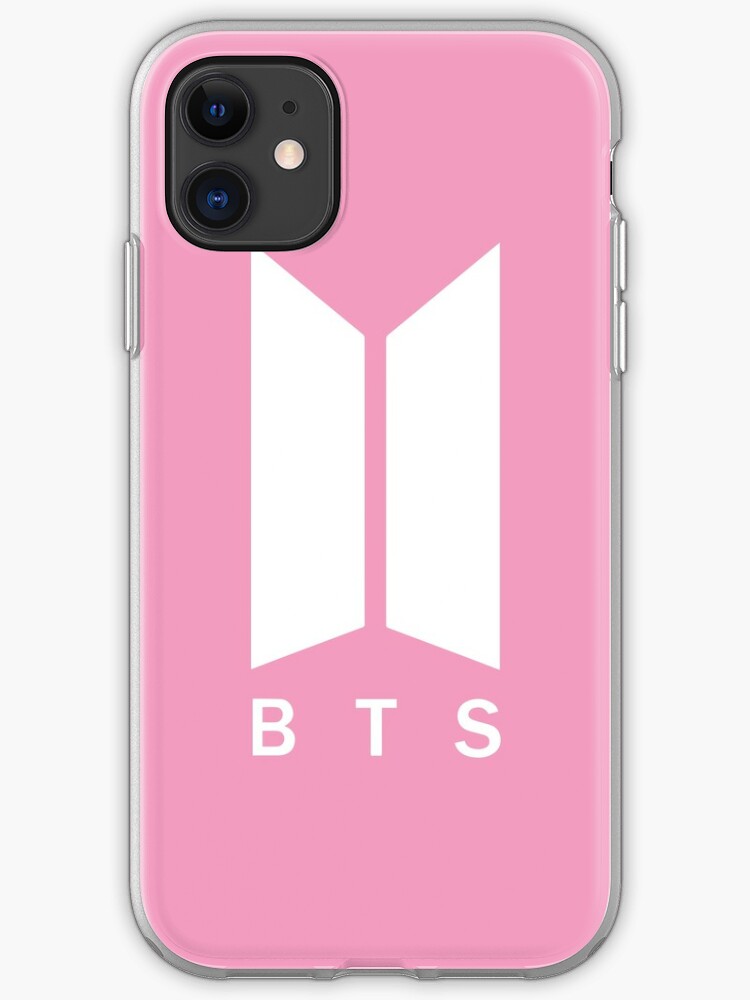 Bts Logo Pastel Pink Iphone Case Cover By 58mm Redbubble