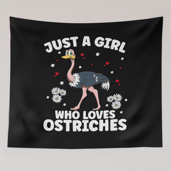 Item preview, just a girl who loves ostriches - ostrich designed and sold by Ibu83.