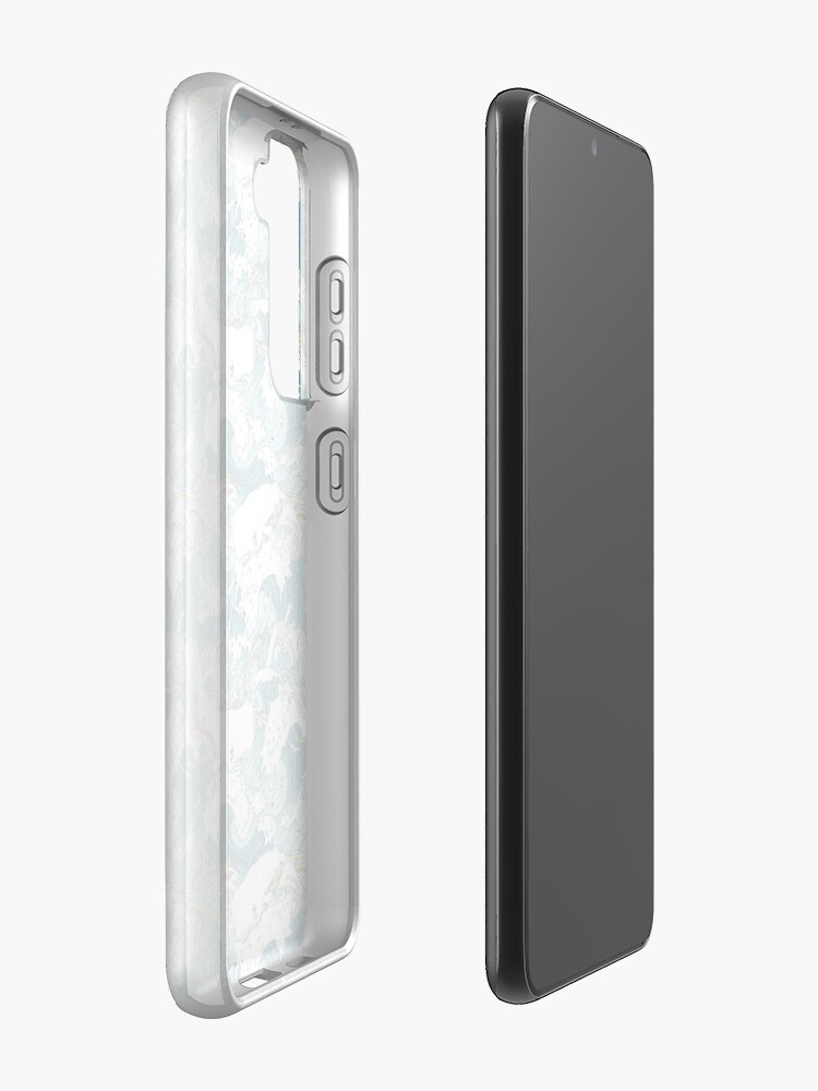 Alternate view of Whales and Waves Pattern Samsung Galaxy Phone Case