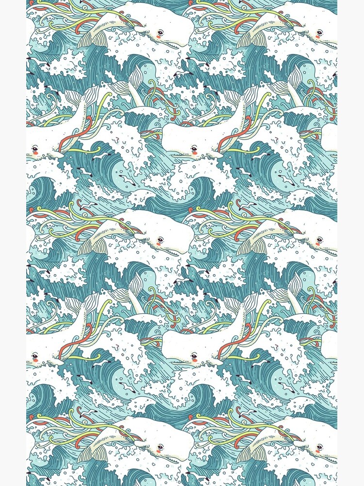 Whales and Waves Pattern by freeminds