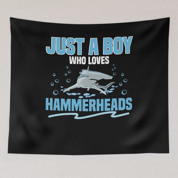 Item preview, just a boy who loves hammerheads hammerhead shark designed and sold by Ibu83.