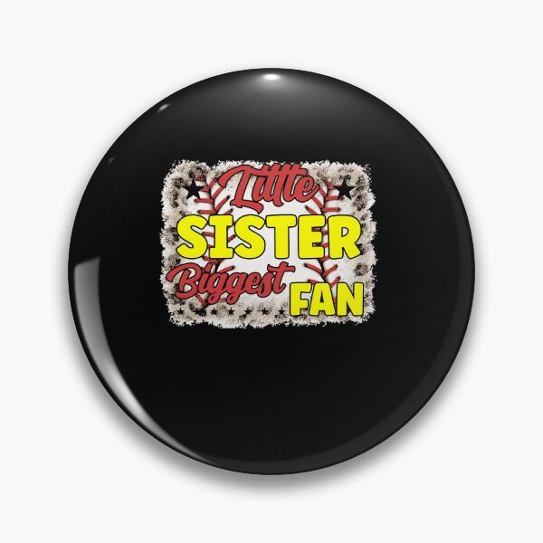 Item preview, Little Sister Biggest Fan Baseball designed and sold by Ibu83.