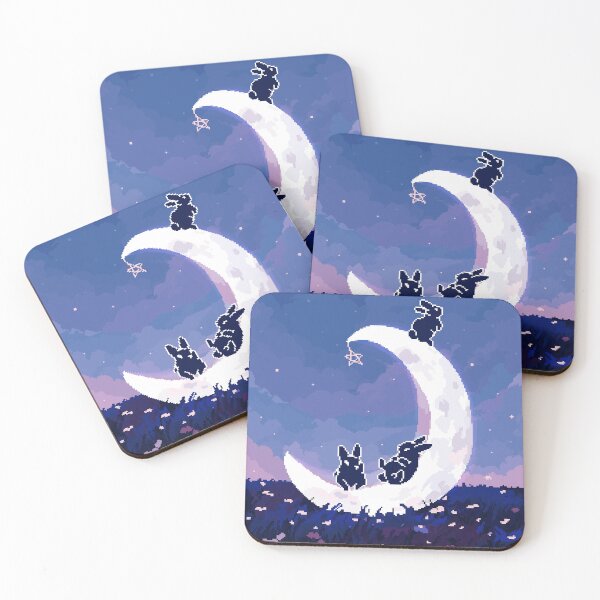 Item preview, Moon bunnies designed and sold by paperfinch.