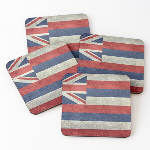 Item preview, State Flag of Hawaii,  grungy retro style vintage designed and sold by Bruiserstang.
