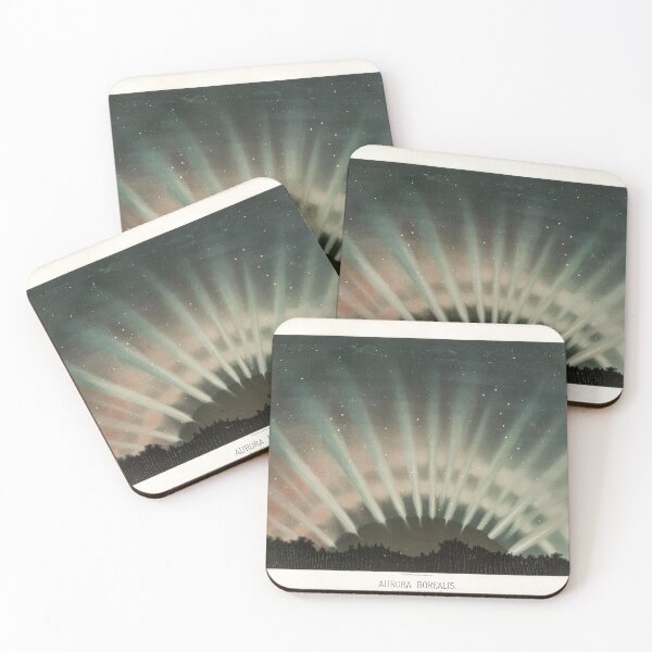 Item preview, Aurora Borealis Northern Lights Astronomical Drawings by Étienne Léopold Trouvelot designed and sold by AesthetesLegacy.