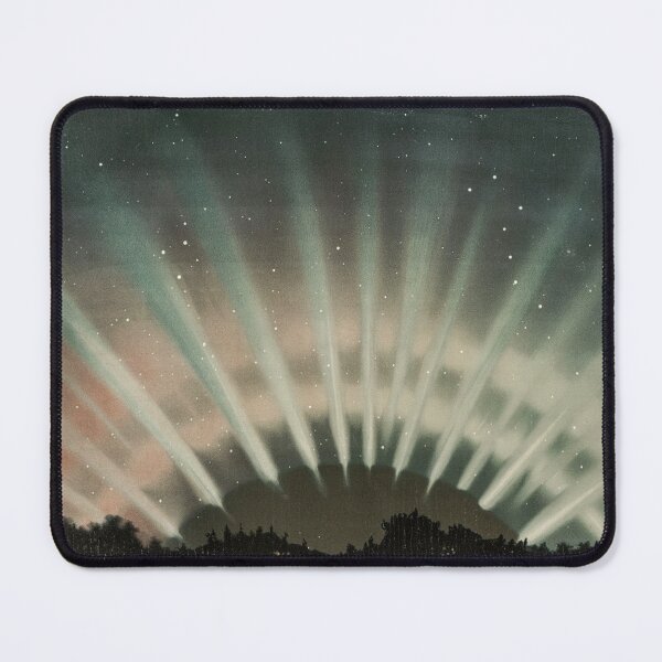 Item preview, Aurora Borealis Northern Lights Astronomical Drawings by Étienne Léopold Trouvelot designed and sold by AesthetesLegacy.