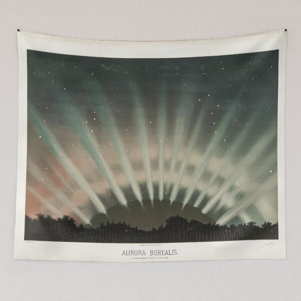 Item preview, Aurora Borealis Northern Lights Astronomical Drawings by Étienne Léopold Trouvelot designed and sold by AesthetesLegacy.