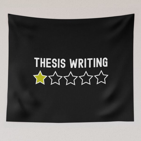 Item preview, Thesis Writing One Star Review - Thesis Defense, Dissertation Defense Ph.D, Graduate Student, Preliminary Exam, Grad Student, Master's Degree designed and sold by jadedscientist.