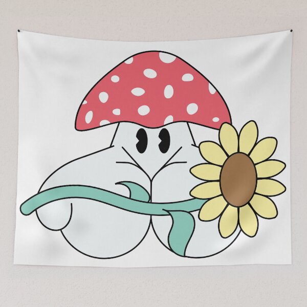 Item preview, Cute Flower Mushroom Cartoon Character designed and sold by Poly-Apparel.