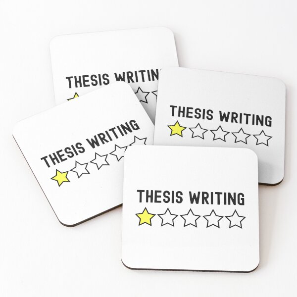 Item preview, Thesis Writing One Star Review - Graduate Student Humor, Thesis Defense, Dissertation Defense Ph.D, Graduate Student, Preliminary Exam, Grad Student, Master's Degree designed and sold by jadedscientist.