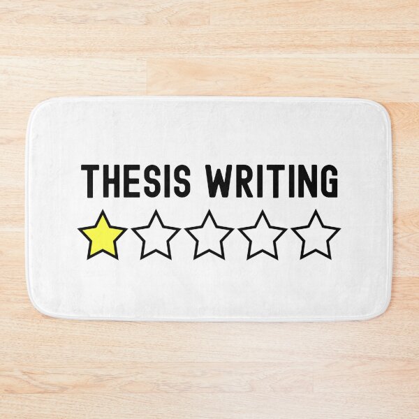 Item preview, Thesis Writing One Star Review - Graduate Student Humor, Thesis Defense, Dissertation Defense Ph.D, Graduate Student, Preliminary Exam, Grad Student, Master's Degree designed and sold by jadedscientist.