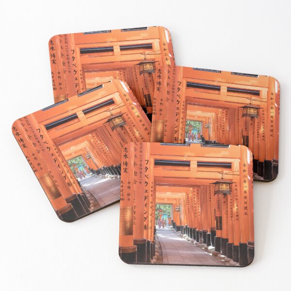 Item preview, Fushimi Inari Shrine | Kyoto, Japan | Ladies in Kimono posing under Iconic Torii Gates designed and sold by 9BPRCP.