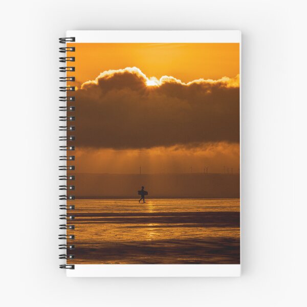 Item preview, Sunset surfer at Cefn Sidan beach, Pembrey  in Wales UK designed and sold by stevehuggett.