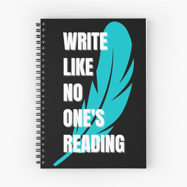 Item preview, Write Like No One's Reading White and Teal designed and sold by Suzanne Uchytil.