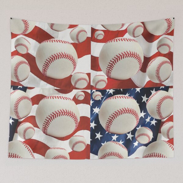 Item preview, American flag baseball  designed and sold by MABbluefields.