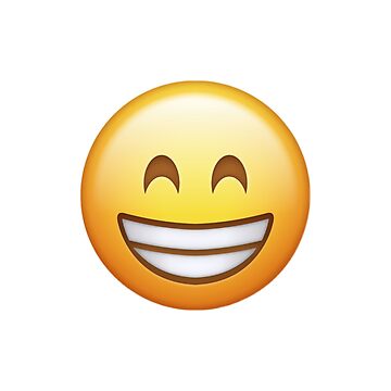 Emoji Png Ile Ilgili Görsel Sonucu - Beaming Face With Smiling Eyes Emoji"  Art Print for Sale by Nice-Art | Redbubble