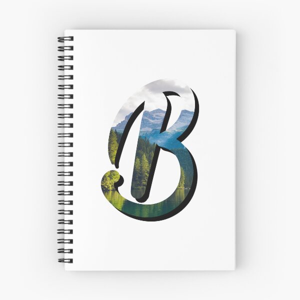 Artikelvorschau, Monogramm-Anfangswald-Gebirgssee-Variante des Buchstaben B entworfen und verkauft von quirkycounselor.