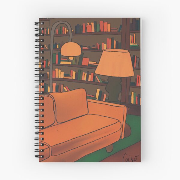 Item preview, Cozy Vibes - Warm Toned living Room & Bookcases designed and sold by Colzo Art.