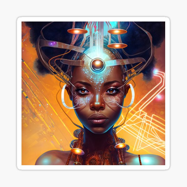 Aperçu de l'œuvre Afrofuturisme créée et vendue par MidJourneymen.