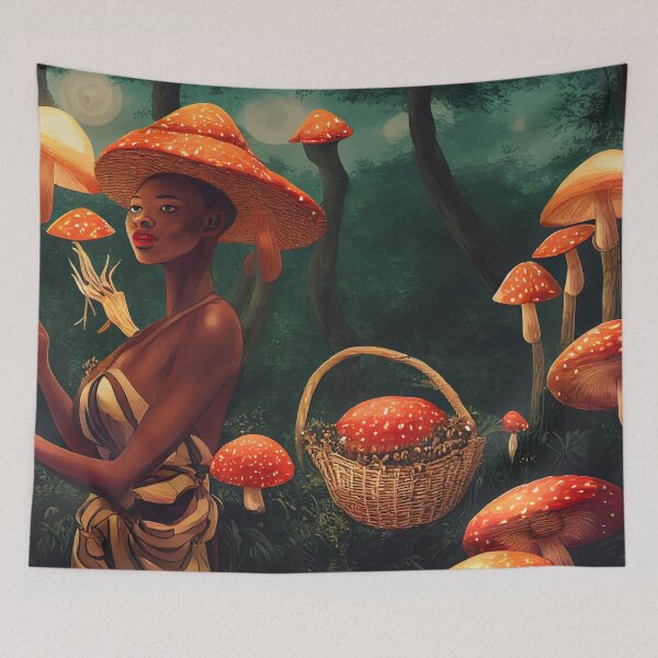 Item preview, Mushroom Forager designed and sold by MoonhartDesigns.