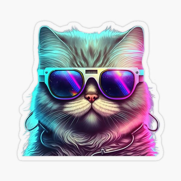 Police cat Sticker for Sale by AnimalArtPhotos