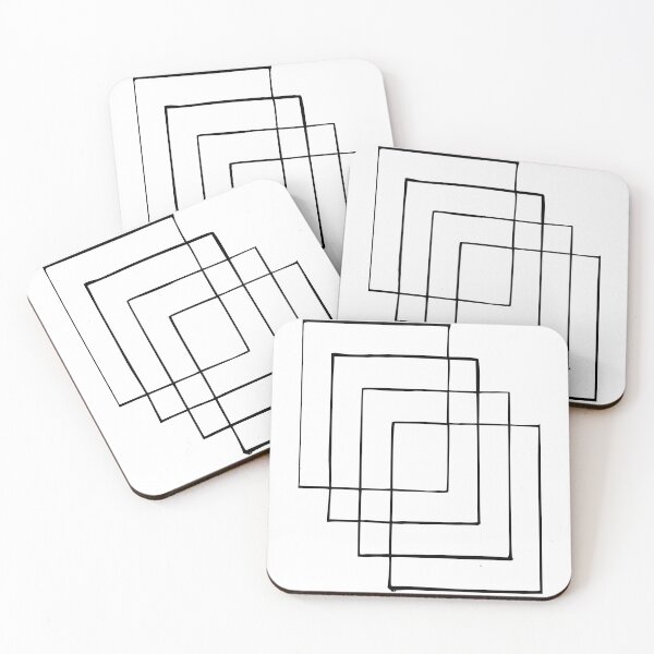 Item preview, Abstract Four-Square Overlap designed and sold by freshWaterCo.