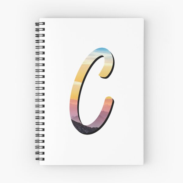 Item preview, Letter C Monogram Initial Pink Sunset Variant designed and sold by quirkycounselor.