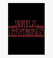Will Byers Photographic Print