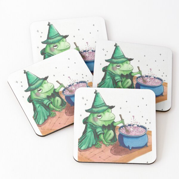 Item preview, Wizard Frog Stirring Up Fresh Brew designed and sold by Regan Jackson.