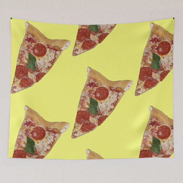 Item preview, Pepperoni pizza with basil designed and sold by m-yoga-store.