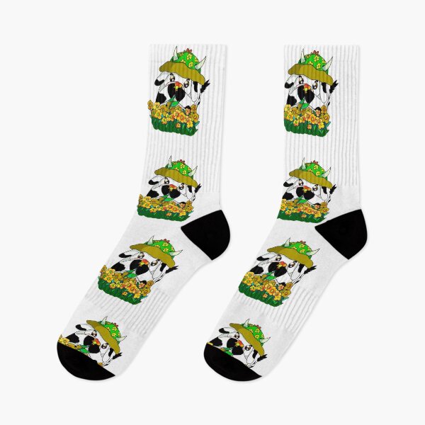 Item preview, baby cow and sunflowers designed and sold by BeingNow.
