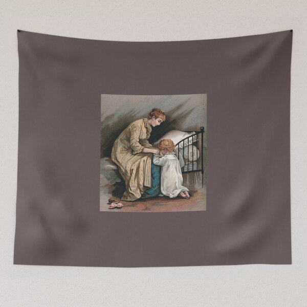 Item preview, Mother and child in prayer at bedtime designed and sold by LeJeuneGifts.