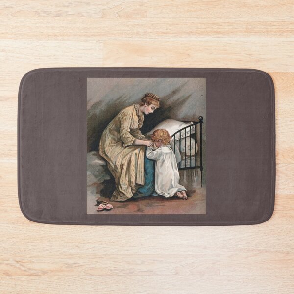 Item preview, Mother and child in prayer at bedtime designed and sold by LeJeuneGifts.