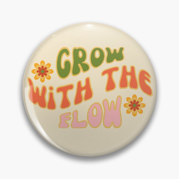 Item preview, Grow with the flow retro 70s aesthetic designed and sold by LaurenPittaway.
