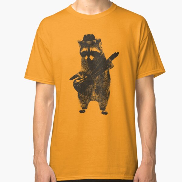 Raccoon wielding ukulele Classic T-Shirt