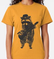 Raccoon wielding ukulele Classic T-Shirt