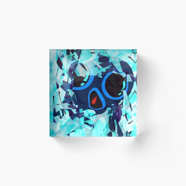 Squid No. 23 - Telekinetic Acrylic Block